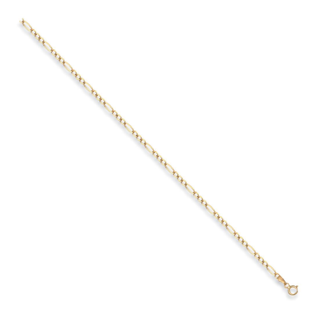 Yellow Gold 2.7mm Economy Figaro Chain 18"