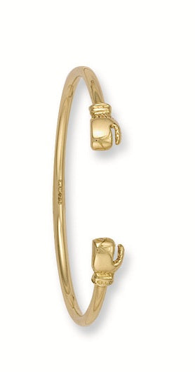 Yellow Gold Baby Boxing Glove Bangle