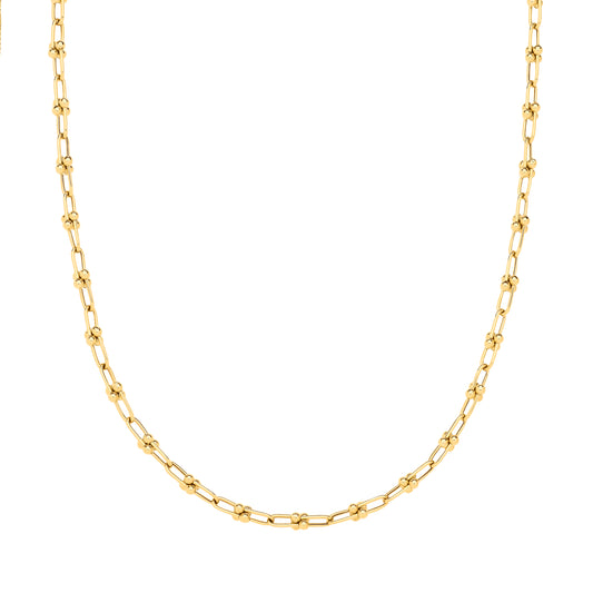 Yellow Gold Chain Bracelet 7"