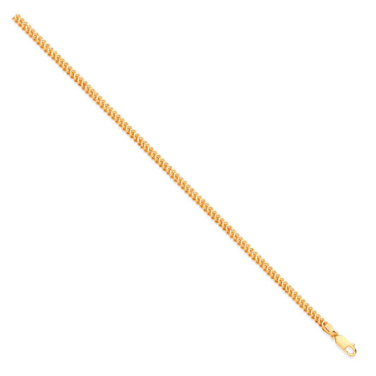 Yellow Gold Franco 4mm Hollow Chain 24"