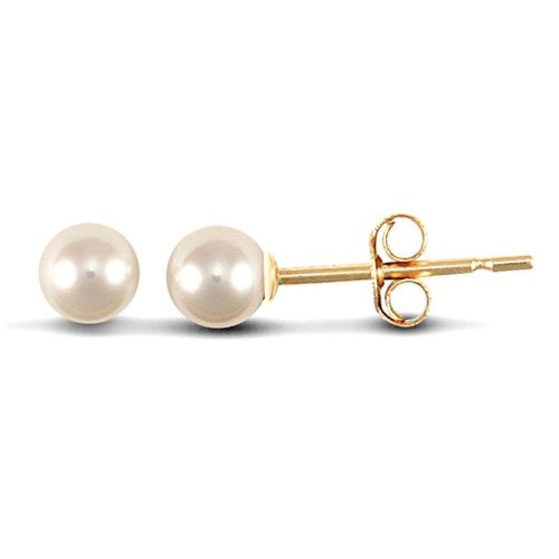 Cultured Pearl Stud Earrings in 9ct yellow gold