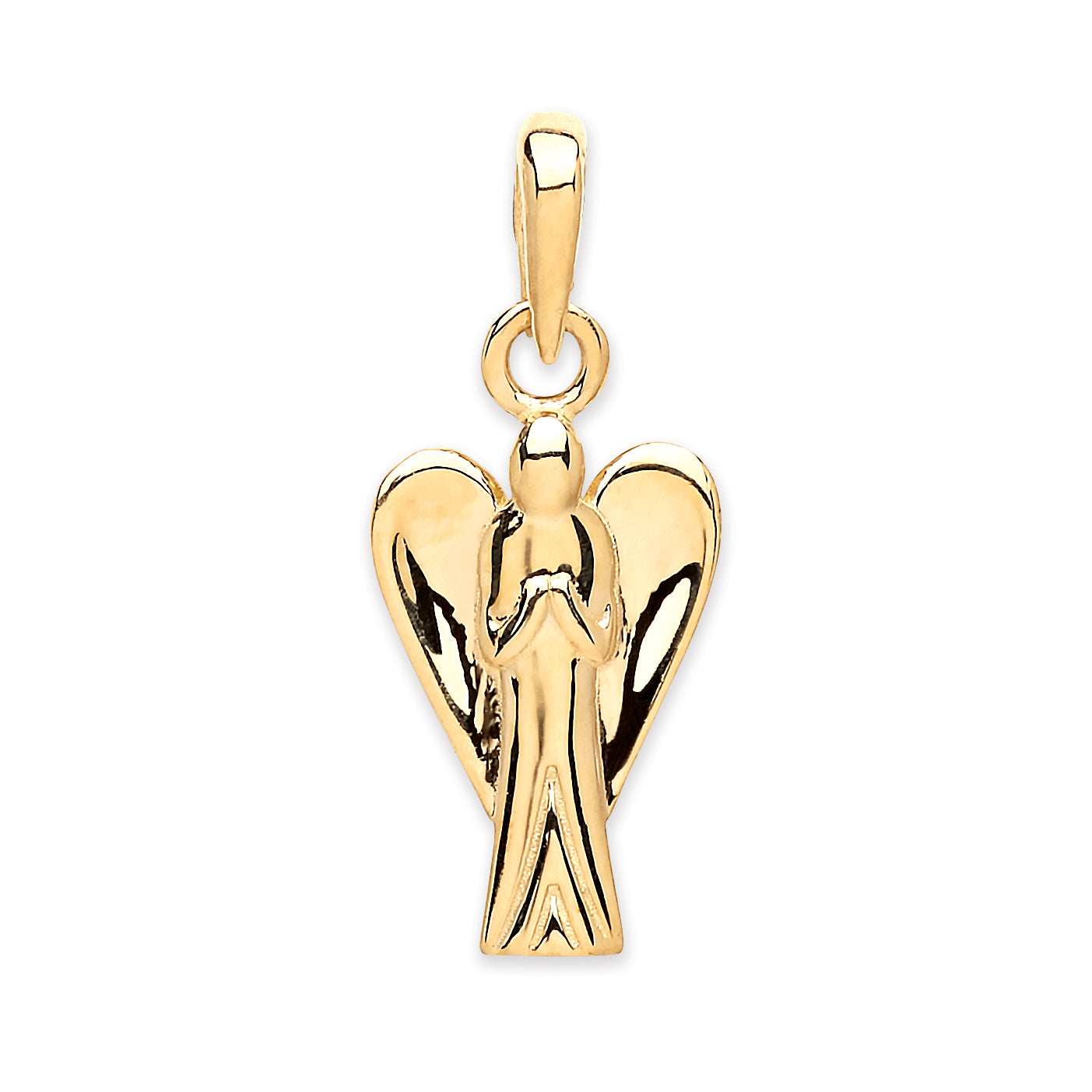 9ct Yellow Angel Pendant