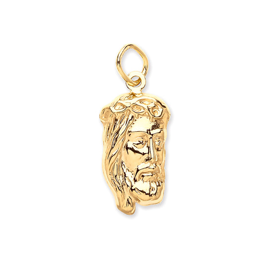 9ct Yellow Small Jesus Pendant