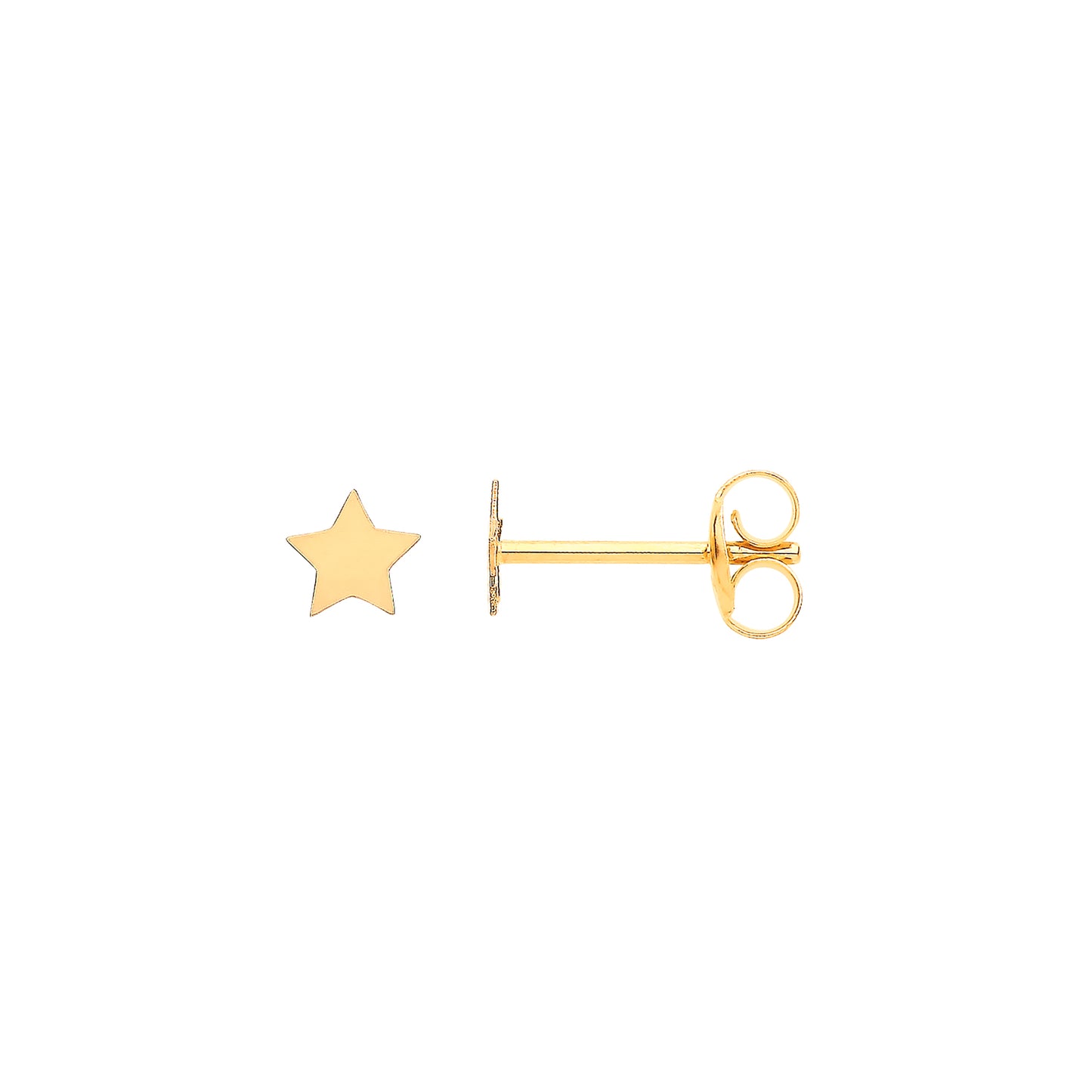 9ct Yellow Gold Tiny Star Studs